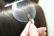 How to Apply Fusion Hair Extensions,Step Four