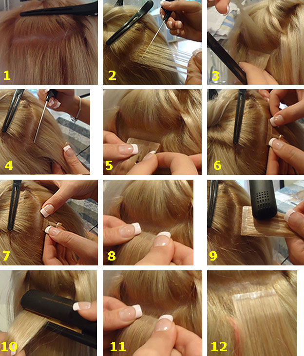 How to Apply Tape In Hair Extensions